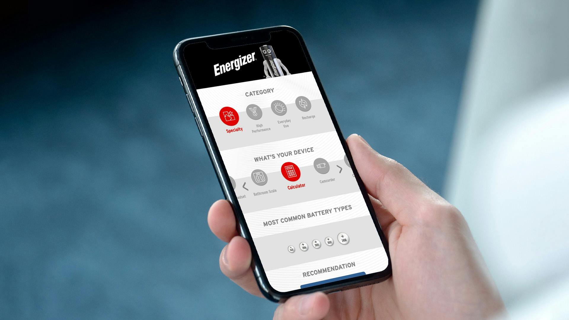 Microsite Phone. Sample Energizer Microsite | Elastic Group